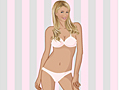 Paris Hilton kjole op for at spille online