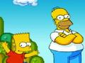 Bart og Homer i Mario World for at spille online