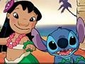 Lilo og stitch sjovt afslappende på stranden for at spille online